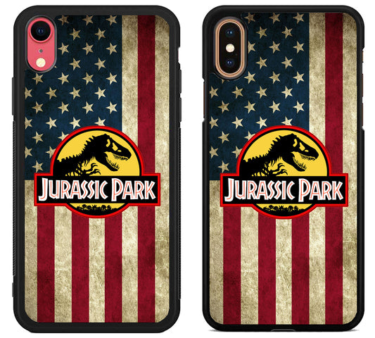 Jurassic park Logo Flag iPhone X | Xs | Xr | Xs Max Case