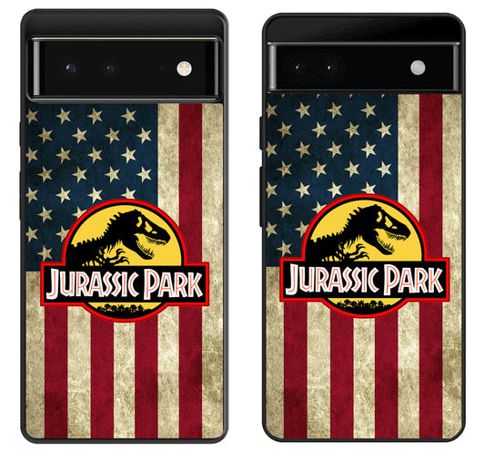 Jurassic park Logo Flag Google Pixel 6 | 6A | 6 Pro Case