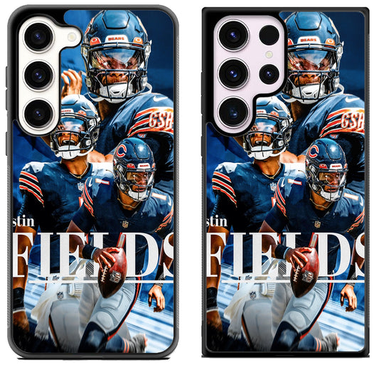Justin Fields Chicago Bears Collage Samsung Galaxy S23 | S23+ | S23 Ultra Case
