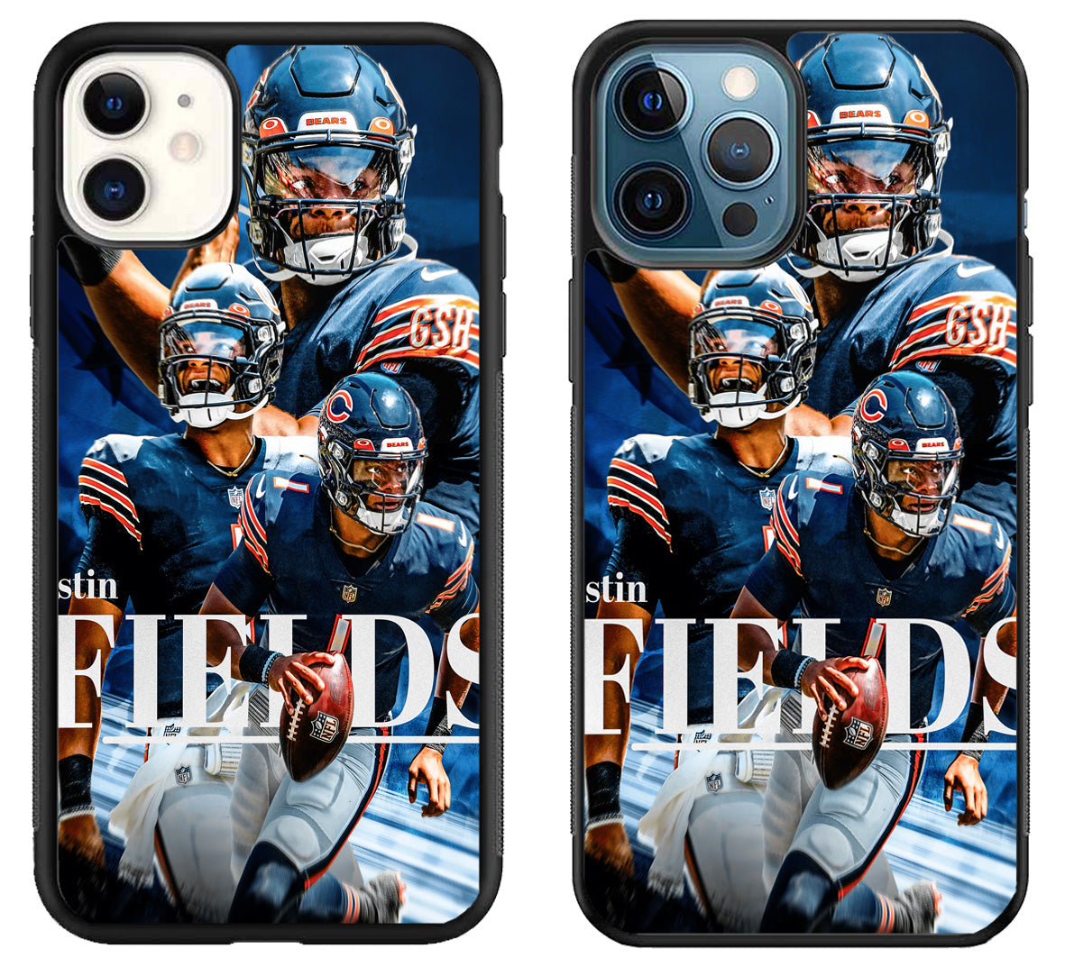 Justin Fields Chicago Bears Collage iPhone 11 | 11 Pro | 11 Pro Max Case