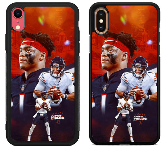 Justin Fields Chicago Bears iPhone X | Xs | Xr | Xs Max Case