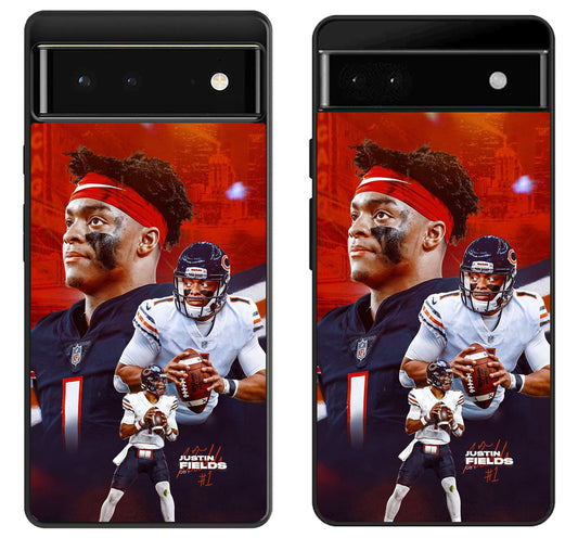 Justin Fields Chicago Bears Google Pixel 6 | 6A | 6 Pro Case