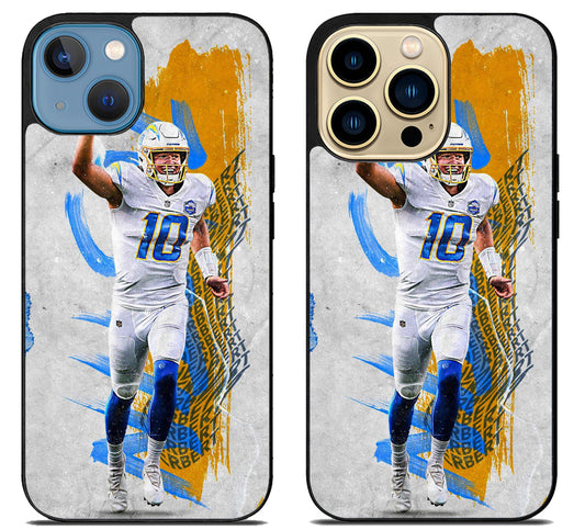 Justin Herbert Los Angeles Charger iPhone 14 | 14 Plus | 14 Pro | 14 Pro Max Case