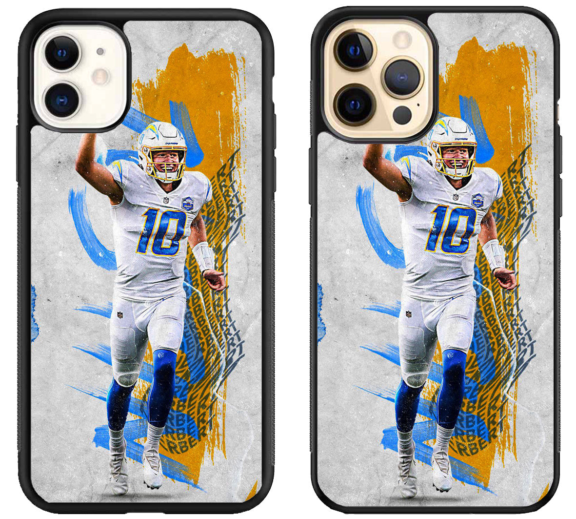 Justin Herbert Los Angeles Charger iPhone 12 | 12 Mini | 12 Pro | 12 Pro Max Case