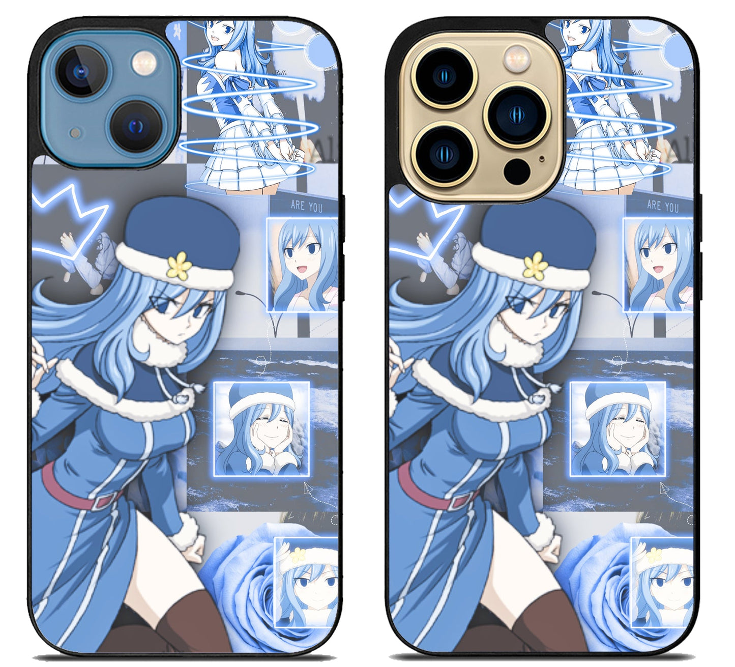 Juvia Lockser Fairy Tail Collage iPhone 14, 14 Plus, 14 Pro