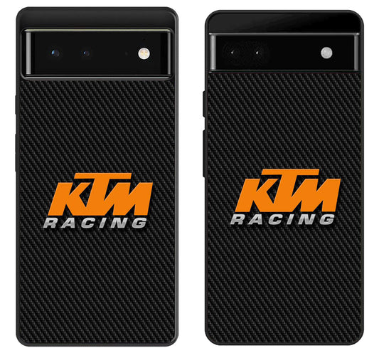 KTM Racing Carbon Black Google Pixel 6 | 6A | 6 Pro Case