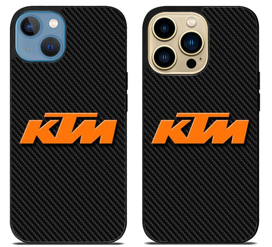 KTM logo Black Carbon iPhone 14 | 14 Plus | 14 Pro | 14 Pro Max Case