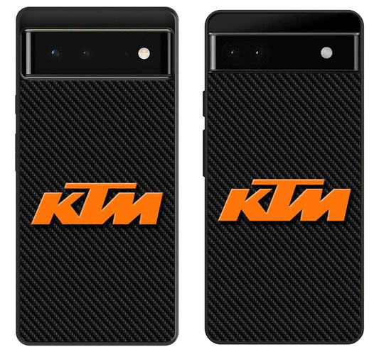 KTM logo Black Carbon Google Pixel 6 | 6A | 6 Pro Case