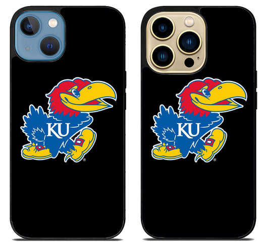 Kansas Jayhawks Black iPhone 14 | 14 Plus | 14 Pro | 14 Pro Max Case