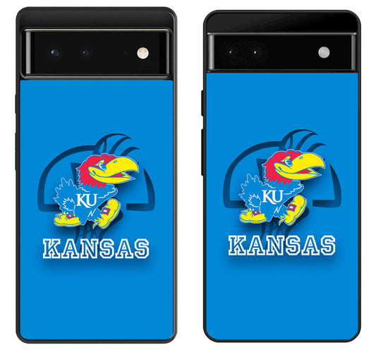 Kansas Jayhawks Logo Google Pixel 6 | 6A | 6 Pro Case