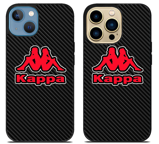 Kappa Logo Carbon iPhone 14 | 14 Plus | 14 Pro | 14 Pro Max Case