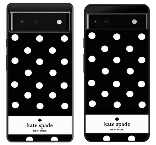 Kate Spade Black Polkadot Google Pixel 6 | 6A | 6 Pro Case