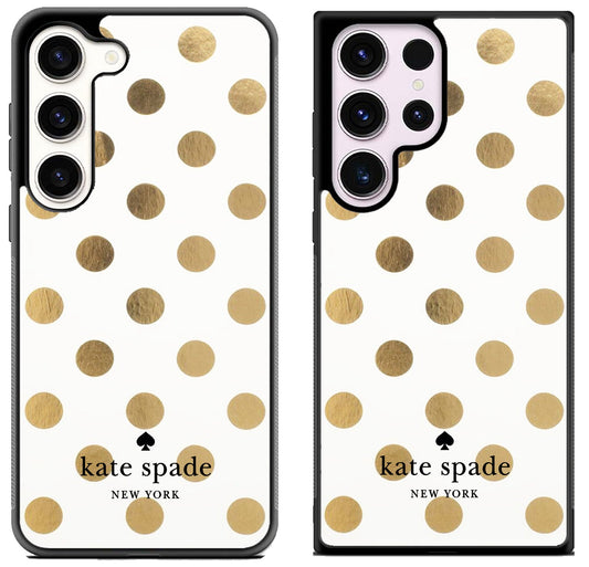 Kate Spade Gold Polkadot Samsung Galaxy S23 | S23+ | S23 Ultra Case