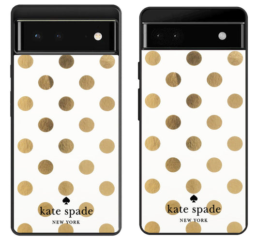 Kate Spade Gold Polkadot Google Pixel 6 | 6A | 6 Pro Case