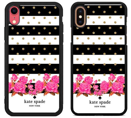 Kate Spade Inspired Beauty Striped iPhone X | Xs | Xr | Xs Max Case