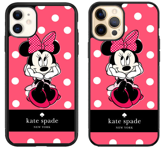 Kate Spade Pink Minnie mouse iPhone 12 | 12 Mini | 12 Pro | 12 Pro Max Case