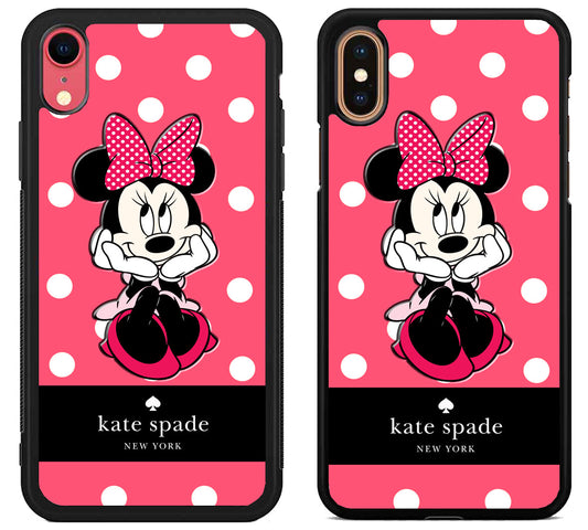 Kate Spade Pink Minnie mouse iPhone X | Xs | Xr | Xs Max Case