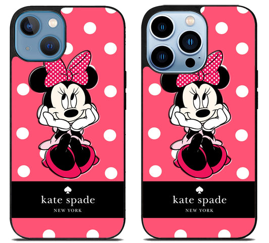 Kate Spade Pink Minnie mouse iPhone 13 | 13 Mini | 13 Pro | 13 Pro Max Case