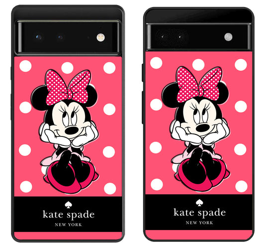 Kate Spade Pink Minnie mouse Google Pixel 6 | 6A | 6 Pro Case