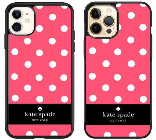 Kate Spade Polkadot Pink iPhone 12 | 12 Mini | 12 Pro | 12 Pro Max Case