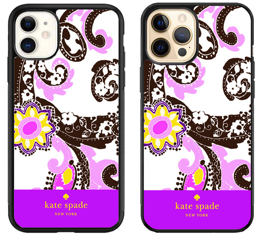 Kate Spade Rose Purple iPhone 12 | 12 Mini | 12 Pro | 12 Pro Max Case