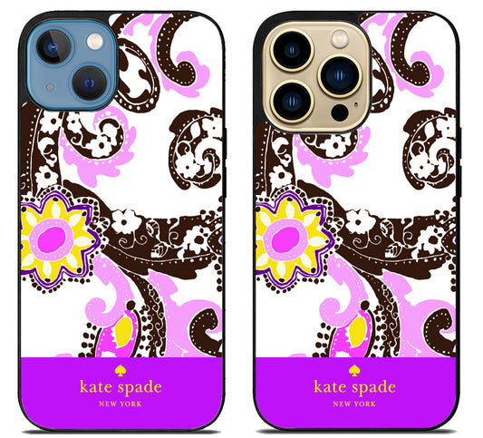 Kate Spade Rose Purple iPhone 14 | 14 Plus | 14 Pro | 14 Pro Max Case