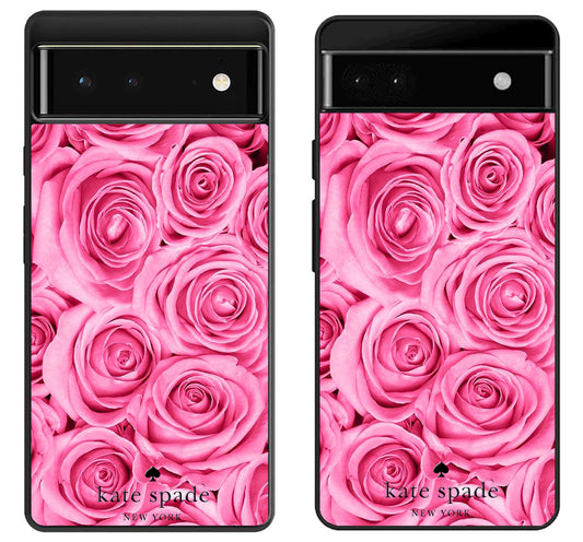 Kate Spade pink Rose Google Pixel 6 | 6A | 6 Pro Case