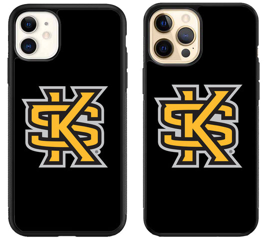 Kennesaw State Owls Black iPhone 12 | 12 Mini | 12 Pro | 12 Pro Max Case