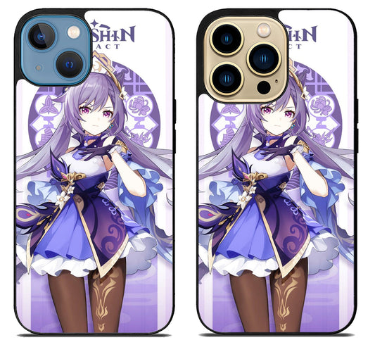 Keqing Genshin Impact Cover iPhone 14 | 14 Plus | 14 Pro | 14 Pro Max Case