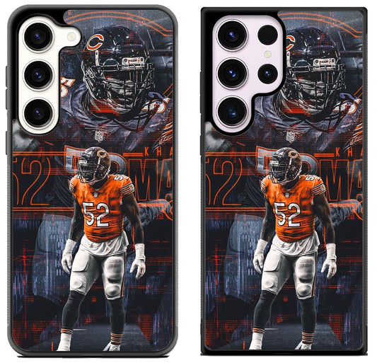 Khalil Mack Chicago Bears Background Samsung Galaxy S23 | S23+ | S23 Ultra Case
