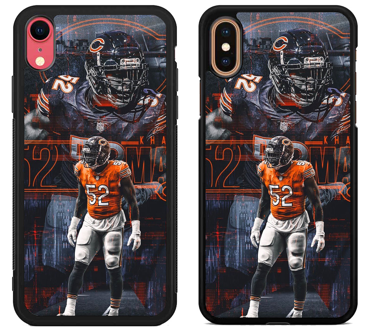 Khalil Mack Chicago Bears Background iPhone X | Xs | Xr | Xs Max Case
