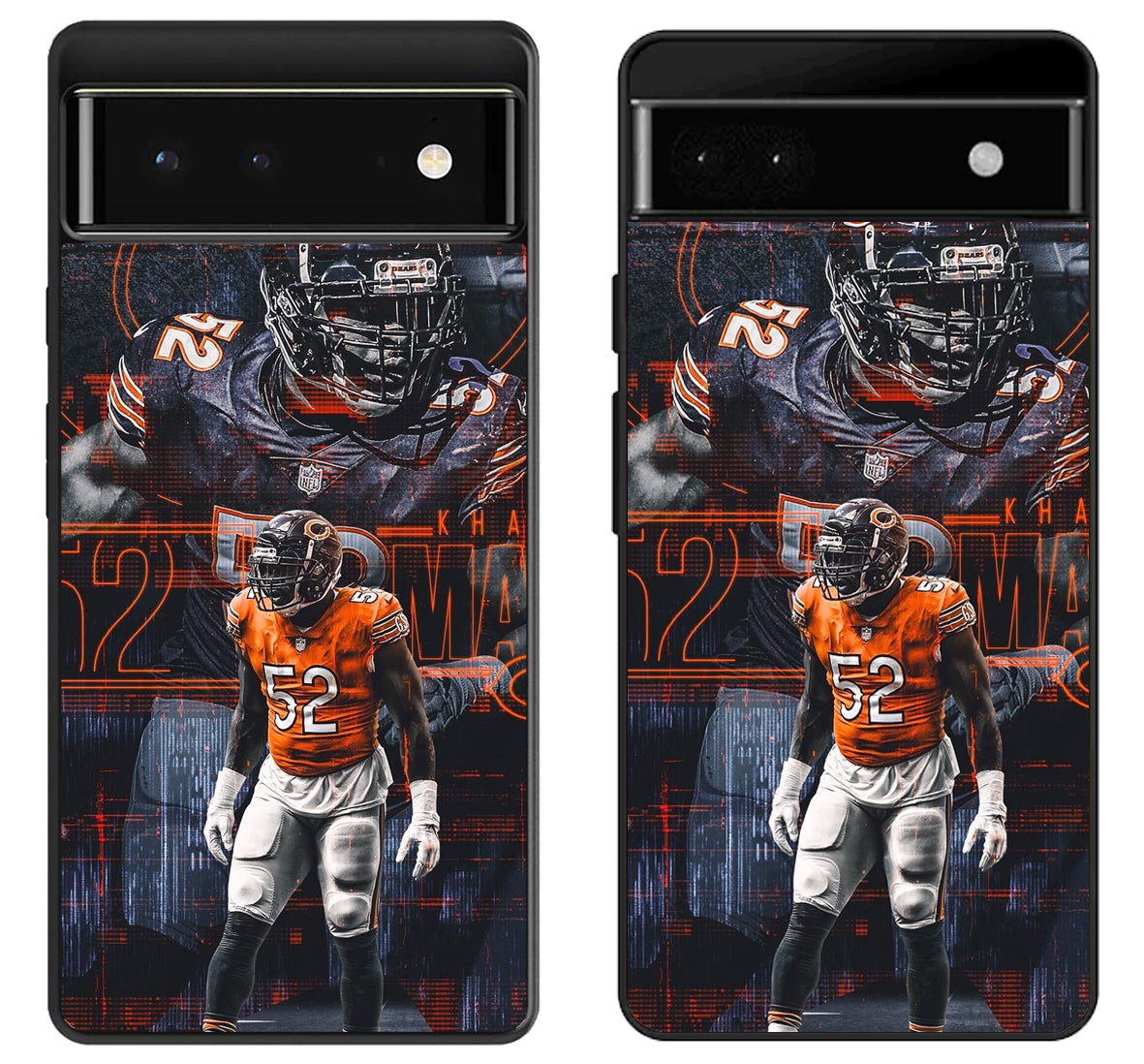 Khalil Mack Chicago Bears Background Google Pixel 6 | 6A | 6 Pro Case