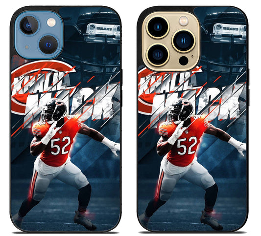 Khalil Mack Chicago Bears iPhone 14 | 14 Plus | 14 Pro | 14 Pro Max Case