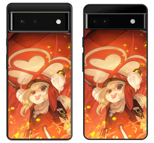 Klee Genshin Impact Background Google Pixel 6 | 6A | 6 Pro Case