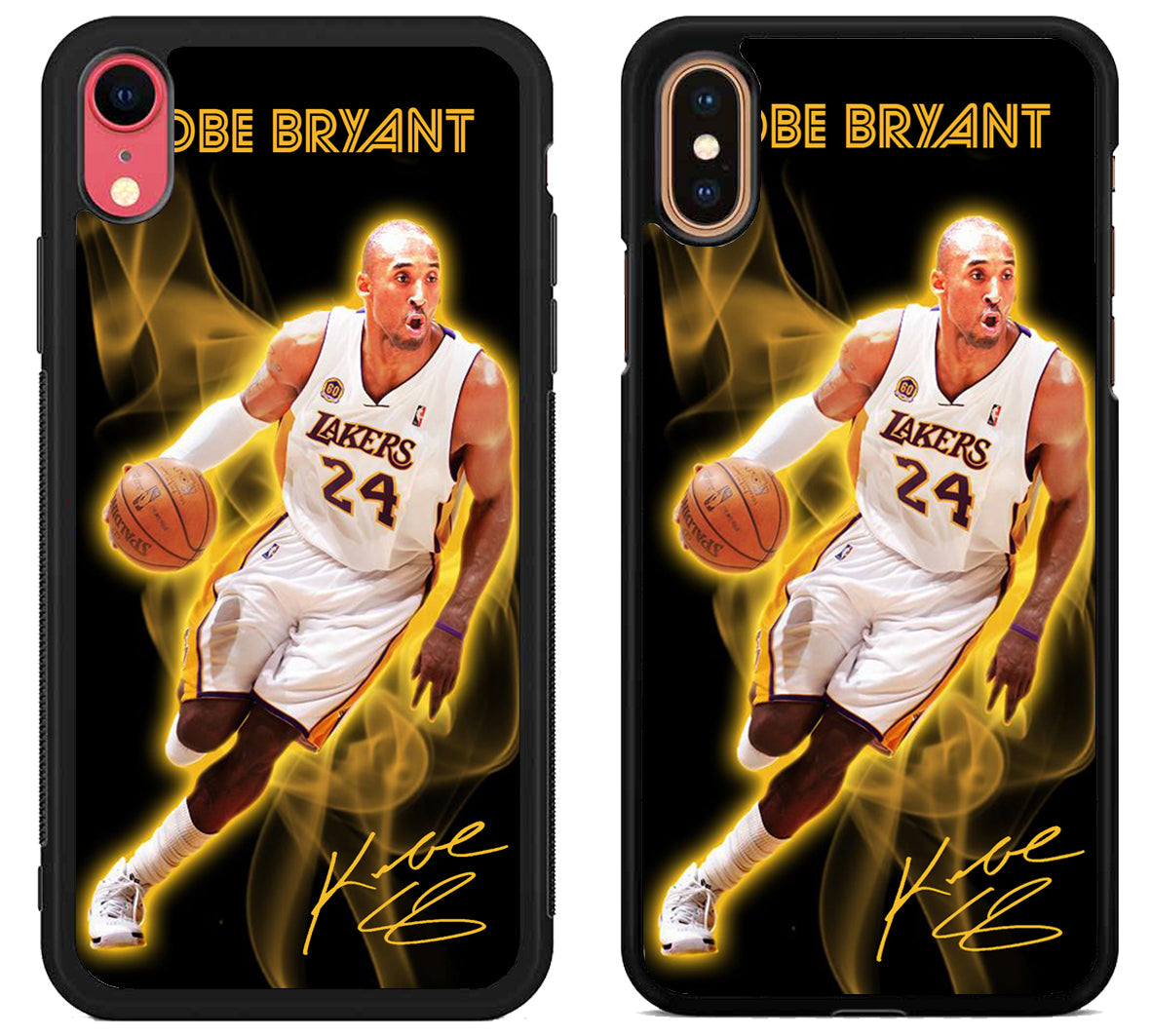 Kobe Bryant LA Lakers With Signature iPhone X | Xs | Xr | Xs Max Case
