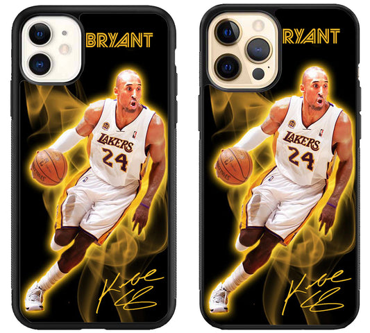 Kobe Bryant LA Lakers With Signature iPhone 12 | 12 Mini | 12 Pro | 12 Pro Max Case