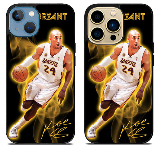 Kobe Bryant LA Lakers With Signature iPhone 14 | 14 Plus | 14 Pro | 14 Pro Max Case