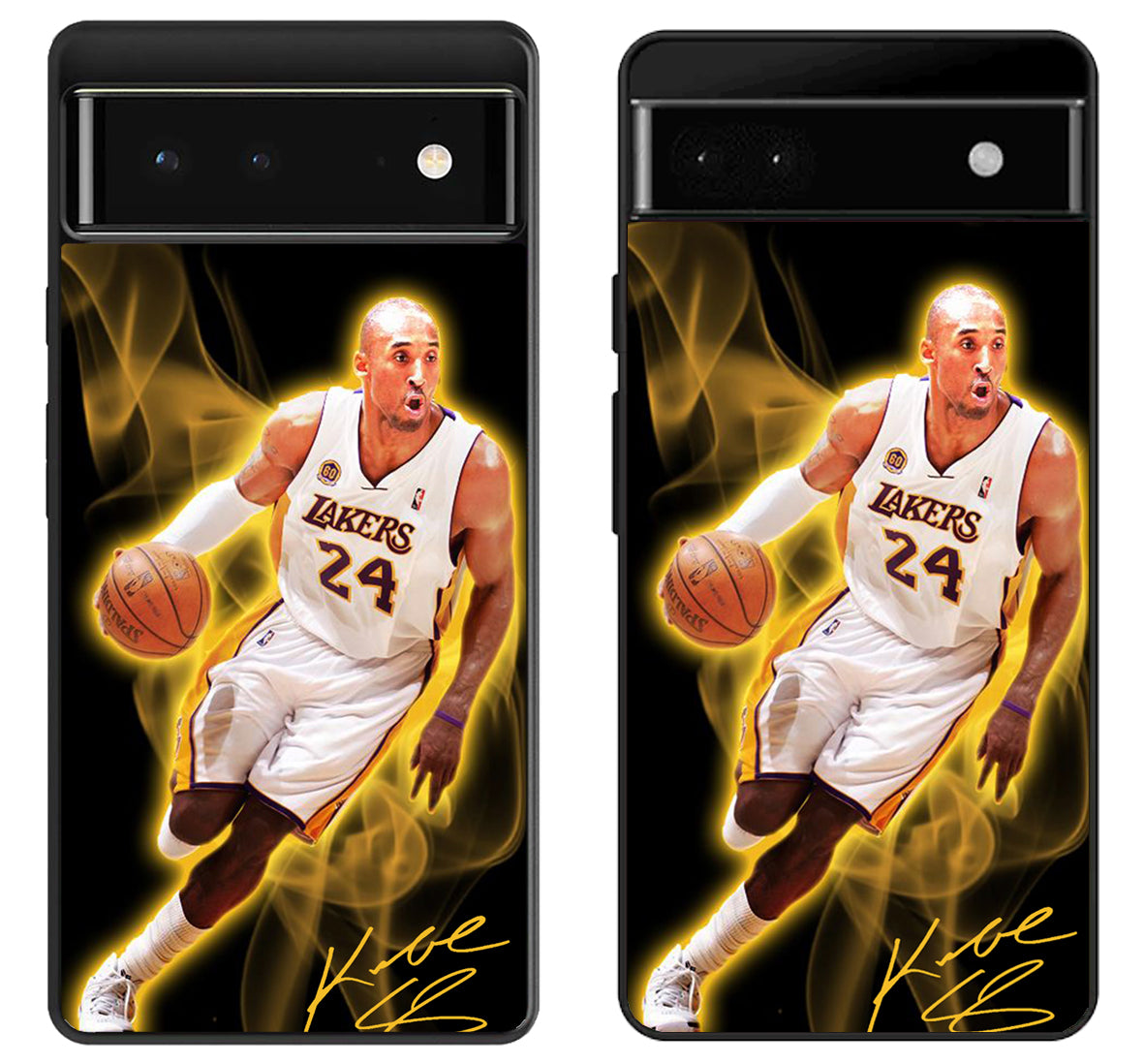 Kobe Bryant LA Lakers With Signature Google Pixel 6 | 6A | 6 Pro Case