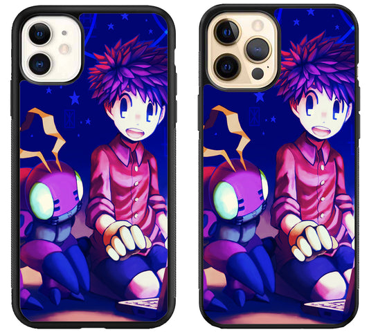 Koushiro & Tentomon Digimon Cover iPhone 12 | 12 Mini | 12 Pro | 12 Pro Max Case