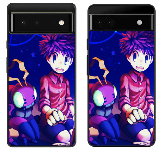 Koushiro & Tentomon Digimon Cover Google Pixel 6 | 6A | 6 Pro Case