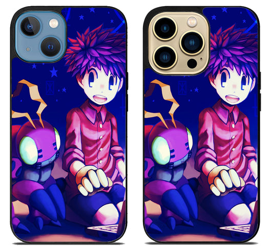 Koushiro & Tentomon Digimon Cover iPhone 14 | 14 Plus | 14 Pro | 14 Pro Max Case