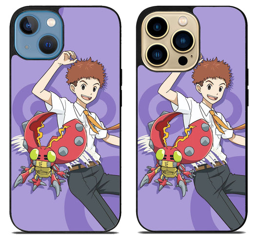 Koushiro & Tentomon Digimon iPhone 14 | 14 Plus | 14 Pro | 14 Pro Max Case