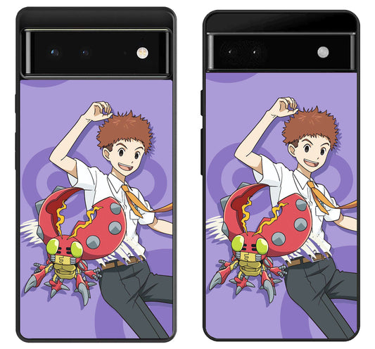 Koushiro & Tentomon Digimon Google Pixel 6 | 6A | 6 Pro Case