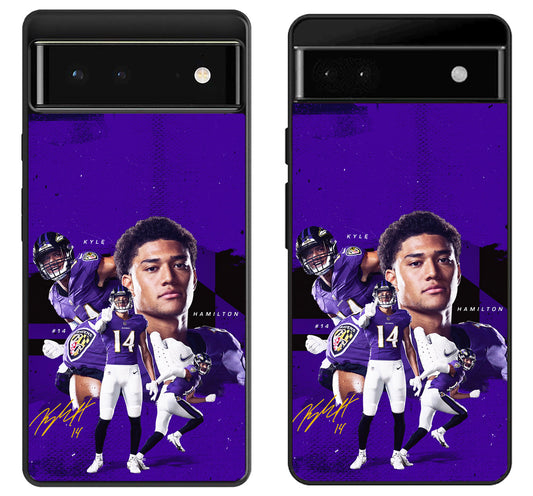 Kyle Hamilton Baltimore Ravens Google Pixel 6 | 6A | 6 Pro Case