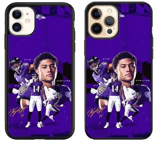 Kyle Hamilton Baltimore Ravens iPhone 12 | 12 Mini | 12 Pro | 12 Pro Max Case