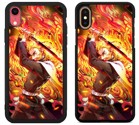 Kyojuro Rengoku Demon Slayer Anime iPhone X | Xs | Xr | Xs Max Case