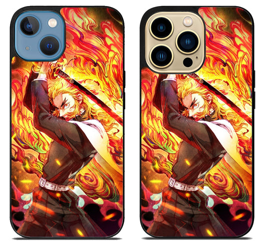 Kyojuro Rengoku Demon Slayer Anime iPhone 14 | 14 Plus | 14 Pro | 14 Pro Max Case