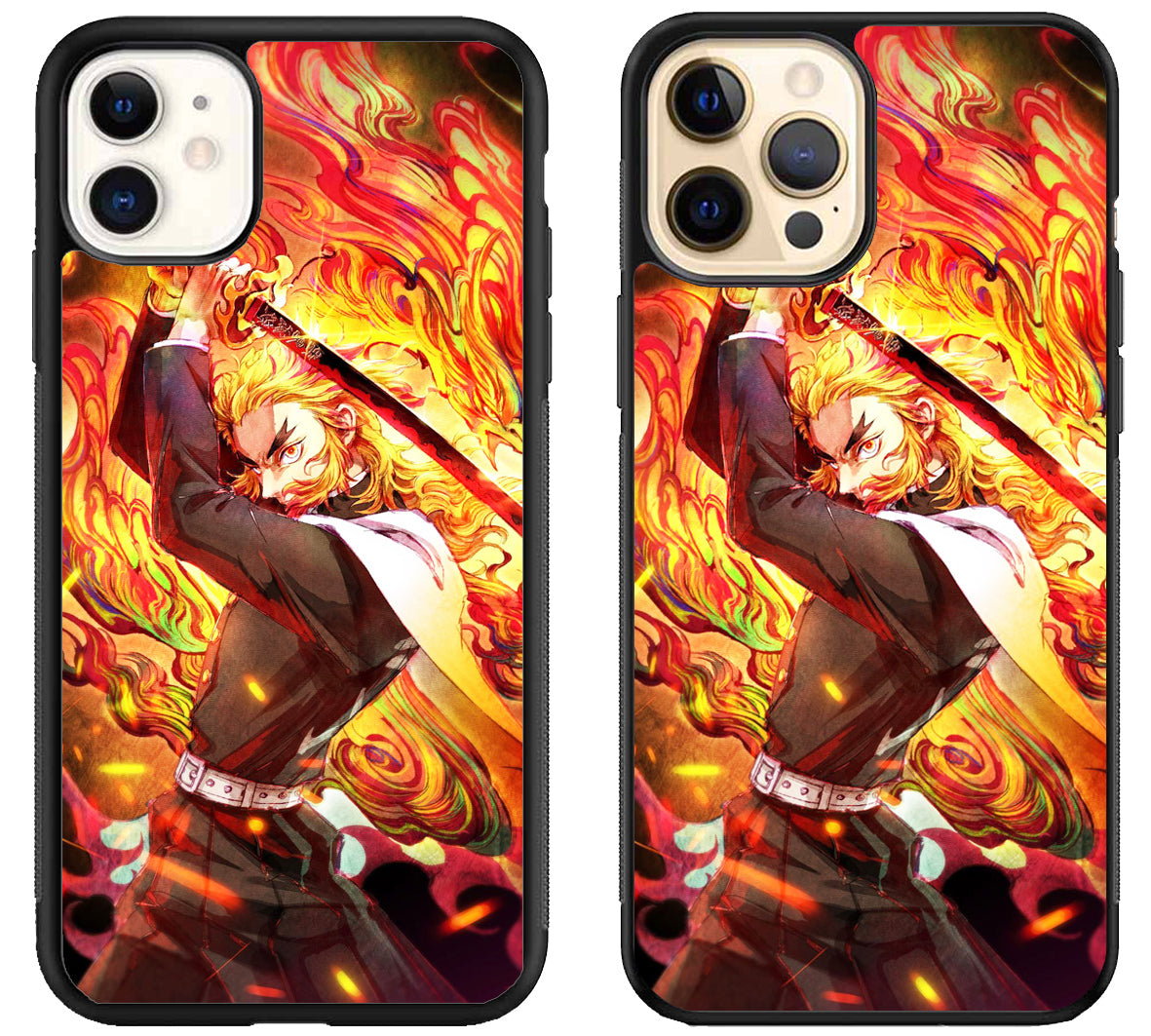 Kyojuro Rengoku Demon Slayer Anime iPhone 12 | 12 Mini | 12 Pro | 12 Pro Max Case