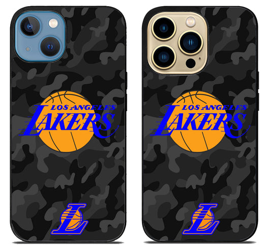 LA Lakers Black Camo iPhone 14 | 14 Plus | 14 Pro | 14 Pro Max Case