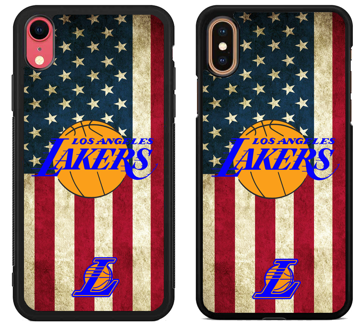 LA Lakers Logo Flag iPhone X | Xs | Xr | Xs Max Case